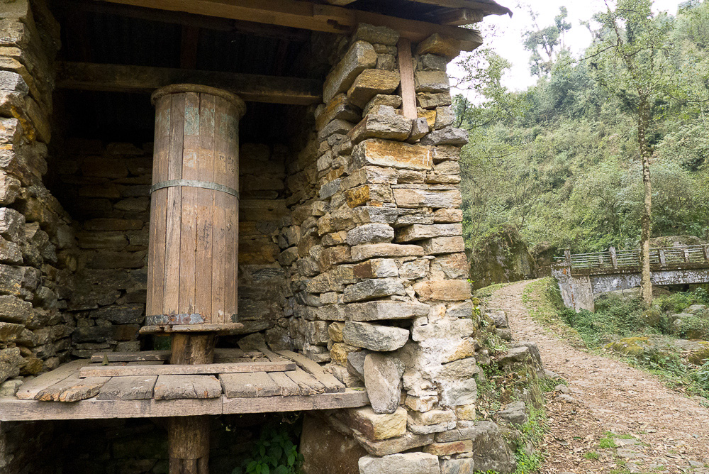 Old Prayer Wheel, Yuksom, West Sikkim