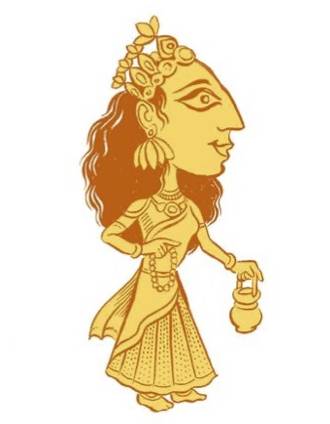 The Navadurga, Brahmacharini illustration by SATYA MOSES