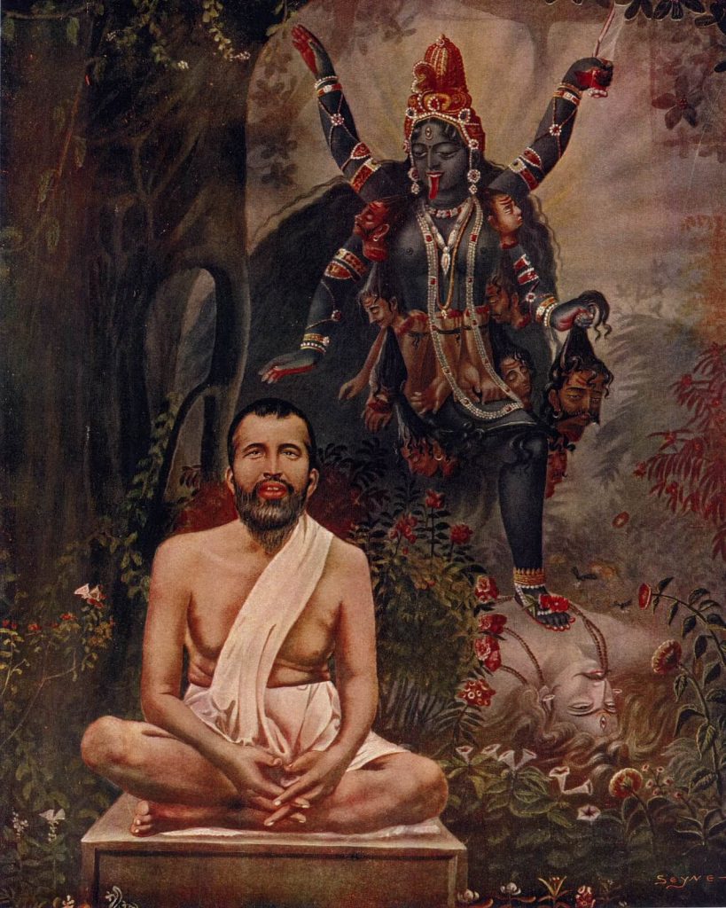 Sri Ramakrishna Paramahamsa worshiped Kali Ma at the Dakshineswar Kali Temple.