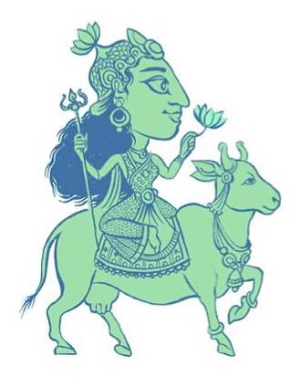 The Navadurga, Shailaputri. Illustration by SATYA MOSES