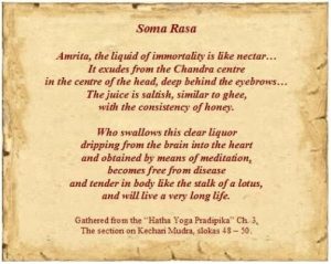 Excerpt from the Hatha Yoga Pradipika on Amrita / Soma.